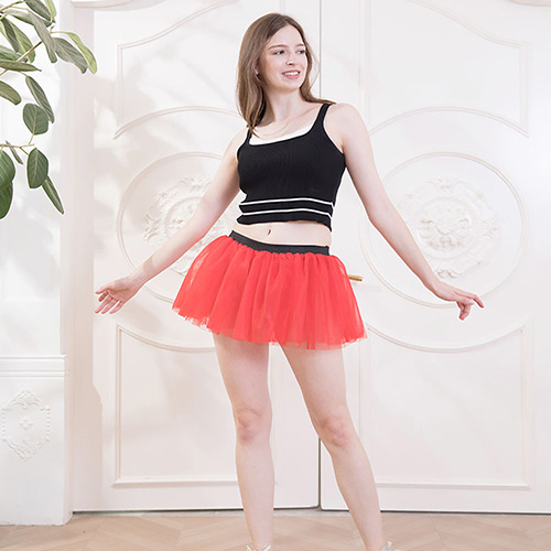 Wholesale solid color adult tutu skirt European and American style ballet skirt stage performance costume 