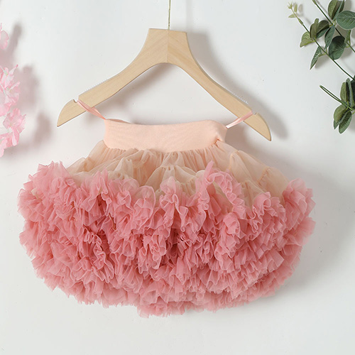 Baby Girl's Soft Tulle Super Fluffy Pettiskirt Dance Party Chiffon Ruffle Skirt