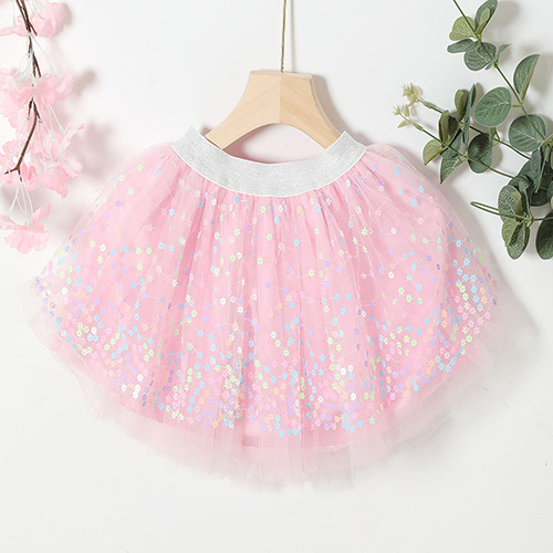  Baby Girls Layered Tutu Skirt Sequin Tulle Princess Dance Skirts Kids Clothes for Party