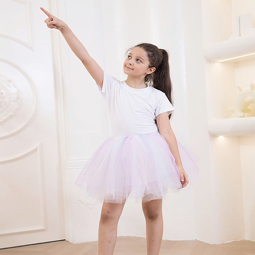 Professional Children'S Dance Skirt Classic Mesh Mini Girls Fluffy Ballet Tutu Skirts