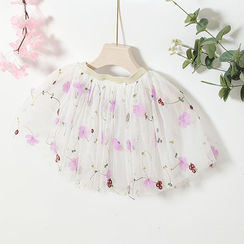 Summer Girl Tutu Dress Kids Ruffle Chiffon Princess Dress Baby Girls Floral Tutu Dance Skirts
