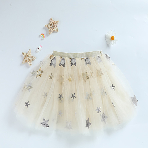 New Arrival Kids Super Soft Tulle Skirt Children Star TUTU